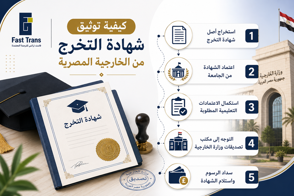 كيفية توثيق شهادة التخرج من الخارجية المصرية