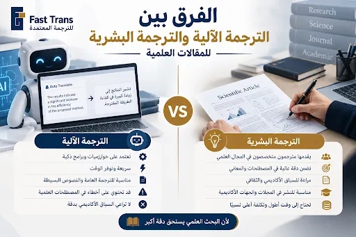 موقع ترجمة المقالات العلمية | أفضل الخيارات للترجمة الدقيقة 1 الفرق بين الترجمة الآلية والترجمة البشرية للمقالات العلمية