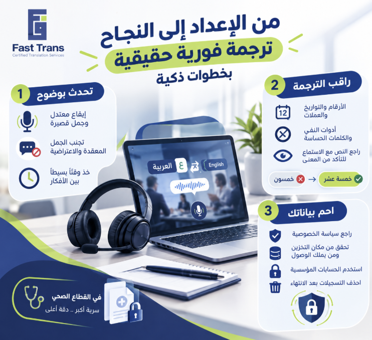 كيفية الترجمة الفورية بالذكاء الاصطناعي - خطوات عملية من الإعداد حتى المراجعة 7 image 130